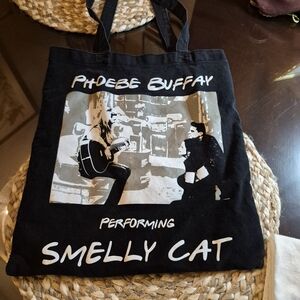 Phoebe Buffay Smelly Cat Black Tote Bag